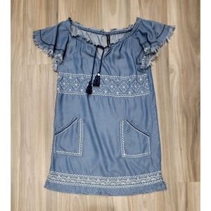 Ban Jara Denim Embroidered Dress